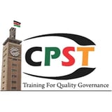 CPST logo featuring clock tower with tagline Training For Quality Governance
