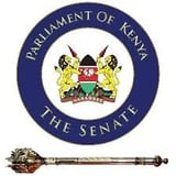 Parliament of Kenya Senate emblem with decorative scepter